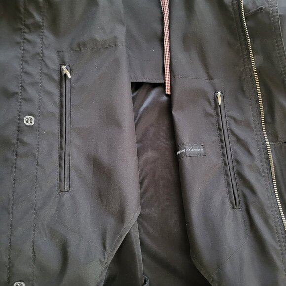 BUGATTI Vintage Men's Coat Black | Size 44R L - XL | Designed In Germany - Picture 8 of 16